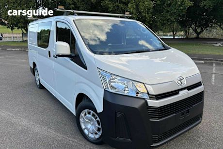White 2020 Toyota HiAce Van Lwb