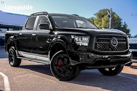 Black 2025 GWM Cannon Alpha Ute Tray LUX PHEV 4WD