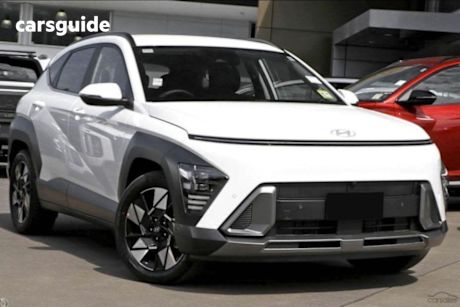 White 2025 Hyundai Kona SUV PREMIUM F