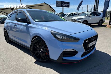 Blue 2019 Hyundai I30 Hatchback N Performance