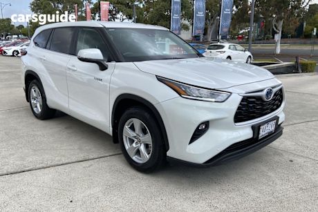White 2024 Toyota Kluger Wagon Gx Hybrid Awd