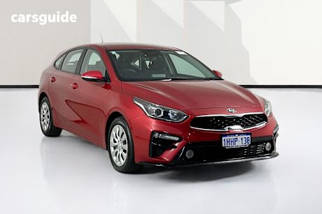 Red 2021 Kia Cerato Hatchback S
