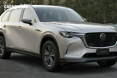 Beige 2025 Mazda CX-80 Wagon G40E Pure