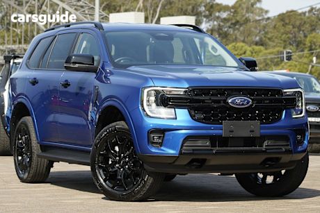 Blue 2025 Ford Everest SUV SPORT R