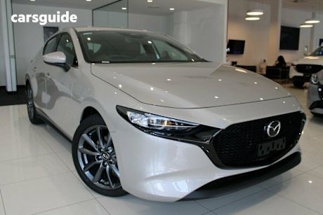 Beige 2025 Mazda 3 Hatchback G20 Evolve