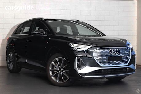 Black 2025 Audi Q4 E-Tron SUV 55 4WD