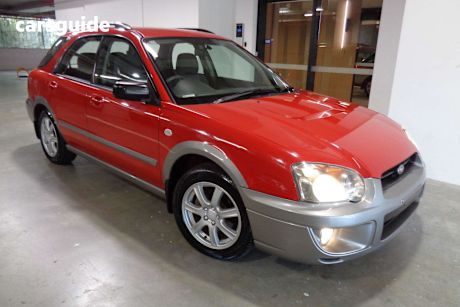 Red 2005 Subaru Impreza Hatch RV 4WD