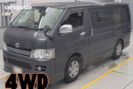 Black 2008 Toyota HiAce SUV 4WD SUPER GL