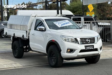 White 2019 Nissan Navara Ute Tray DX 4X4