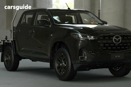 Black 2025 Mazda BT-50 Dual Cab Chassis Xt (4X4)