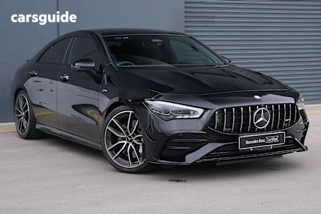 Black 2024 Mercedes-Benz CLA-Class Coupe CLA35 AMG 4WD