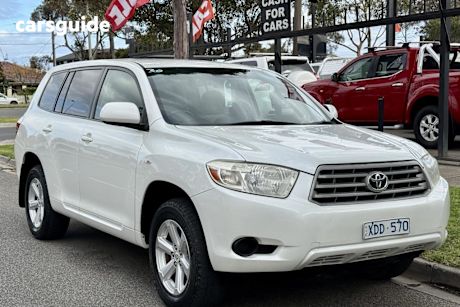 White 2009 Toyota Kluger Wagon Kx-R (Fwd) 5 Seat