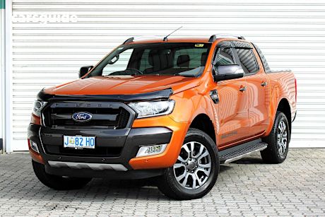 Orange 2018 Ford Ranger Ute Tray WILDTRAK 4X4