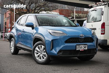 Blue 2021 Toyota Yaris Cross SUV GXL F