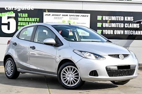 Silver 2008 Mazda 2 Hatchback Neo