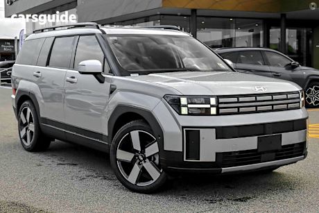 Silver 2025 Hyundai Santa FE SUV HYBRID 4X4
