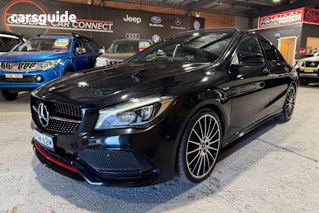 Black 2017 Mercedes-Benz CLA Coupe 250 SPORT 4MATIC 117 MY17