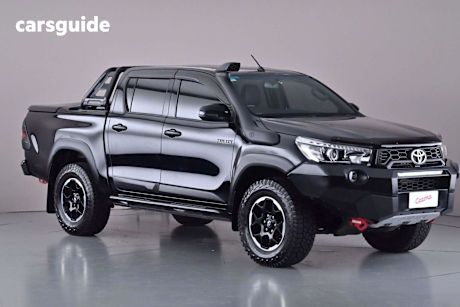 Black 2018 Toyota Hilux Dual Cab Utility Rugged X (4X4)