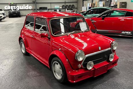 Red 1991 Rover Mini SUV TURBO