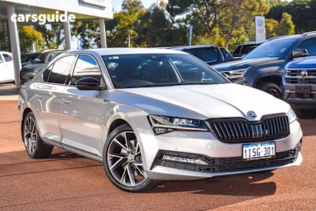Silver 2021 Skoda Superb Hatch 206TSI SPORTLINE 4X4