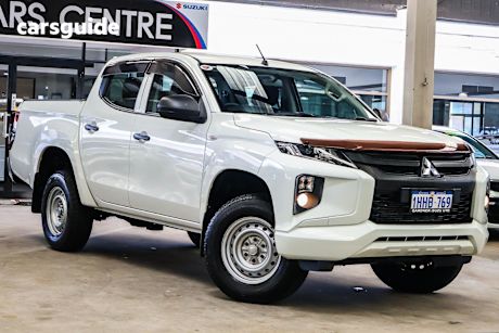 White 2021 Mitsubishi Triton Ute Tray GLX 4X4