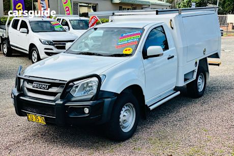 White 2019 Isuzu D-MAX Ute Tray SX 4X4
