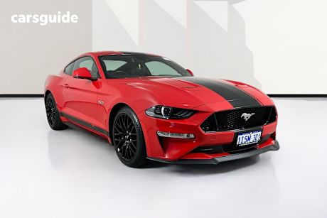 Red 2018 Ford Mustang Coupe Fastback Gt 5.0 V8