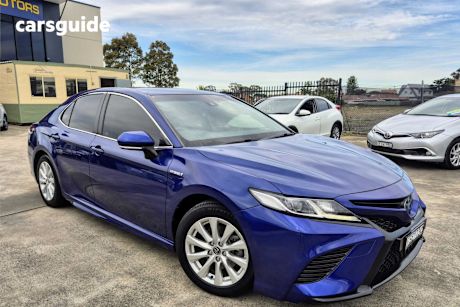 Blue 2019 Toyota Camry Sedan Ascent Sport (Hybrid)