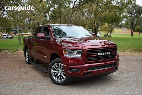 Red 2024 Ram 1500 Crew Cab Utility Laramie Sport Rambox Mhev