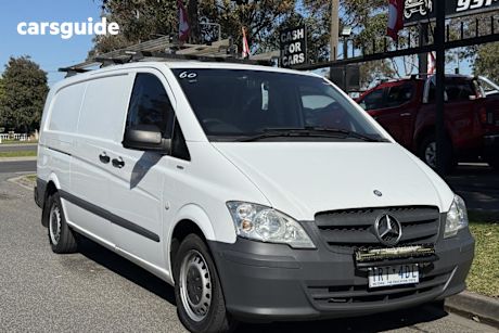 White 2015 Mercedes-Benz Vito Van 113Cdi Lwb