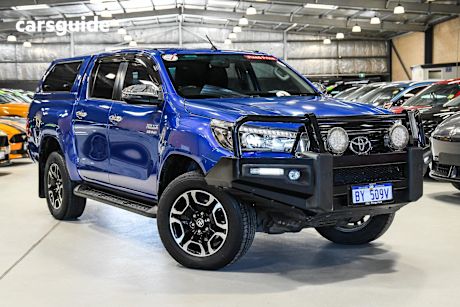 Blue 2018 Toyota Hilux Ute Tray SR5 4X4
