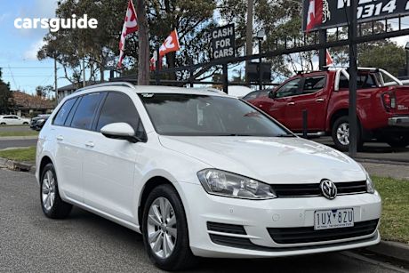 White 2015 Volkswagen Golf Wagon 90 Tsi Comfortline