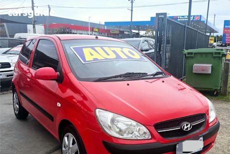 Red 2010 Hyundai Getz Hatch S F