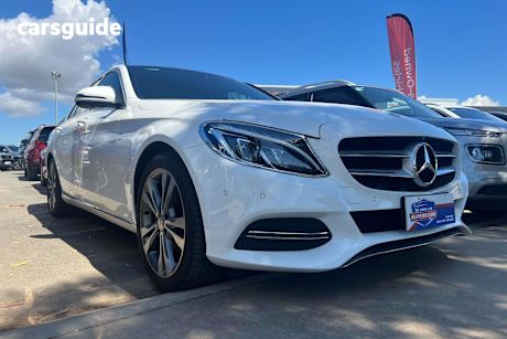 White 2016 Mercedes-Benz C200 Sedan