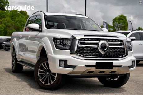 White 2024 GWM Cannon Alpha Dual Cab Utility Ultra (4X4)