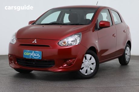 Red 2015 Mitsubishi Mirage Hatchback Es