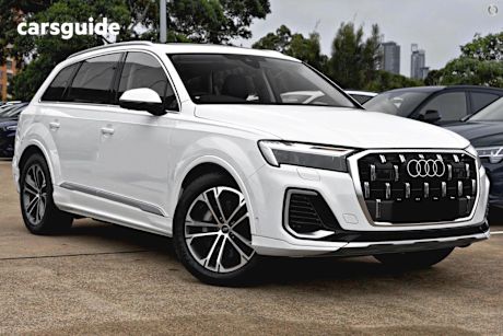 White 2025 Audi Q7 SUV 45 TDI 4WD