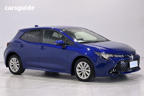 Blue 2022 Toyota Corolla Hatch SX F
