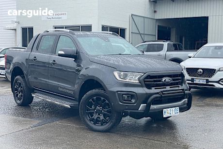 Grey 2021 Ford Ranger Ute Tray WILDTRAK 4X4