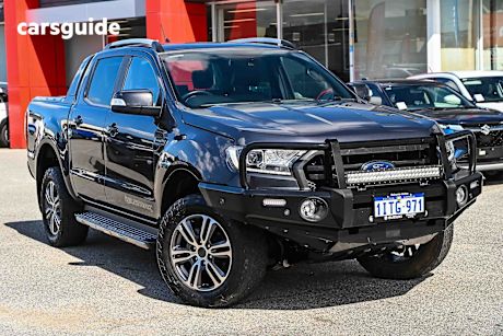 Grey 2021 Ford Ranger Ute Tray WILDTRAK 4X4