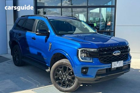 Blue 2024 Ford Everest SUV SPORT R