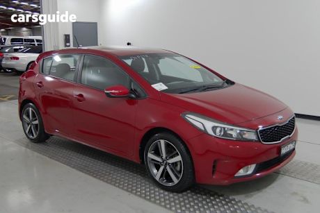 Red 2018 Kia Cerato Hatchback Sport+