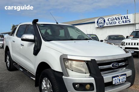 White 2012 Ford Ranger Dual Cab Utility Xlt 3.2 (4X4)