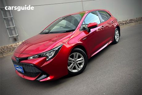 Red 2021 Toyota Corolla Hatch ASCENT SPORT HYBRID F