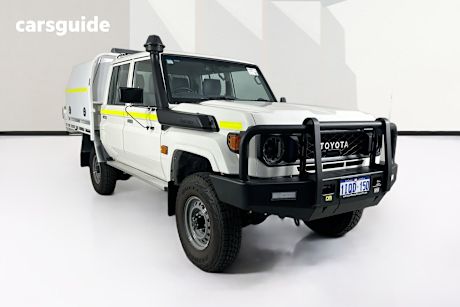 White 2023 Toyota Landcruiser Double Cab Chassis Lc79 Workmate