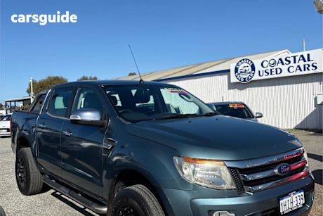 Blue 2015 Ford Ranger Dual Cab Utility Xlt 3.2 (4X4)