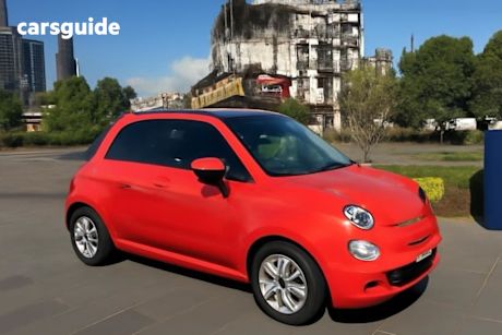 Red 2016 Fiat 500 Hatch LOUNGE F