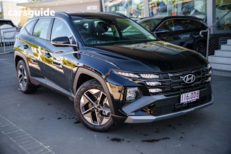 Black 2025 Hyundai Tucson Wagon Hybrid (Fwd)
