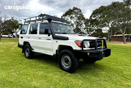 White 2010 Toyota Landcruiser SUV WORKMATE 4X4