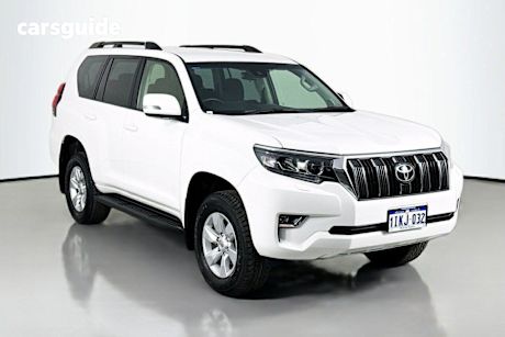 White 2022 Toyota Landcruiser Prado Wagon Gxl Flat Tailgate